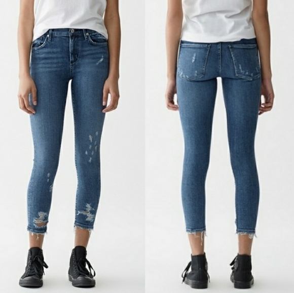 Agolde Sophie High Rise Skinny Crop in Paradox Size 25 - Picture 1 of 14